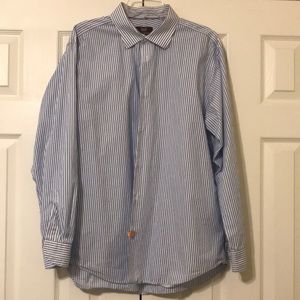 Hickey Freeman Dress Shirt 17 1/2